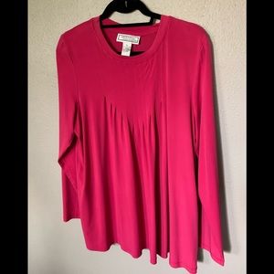 Pleated pretty pink tunic